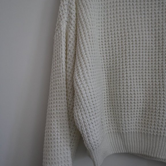 White Crop Top sweater H&M - Picture 4 of 9